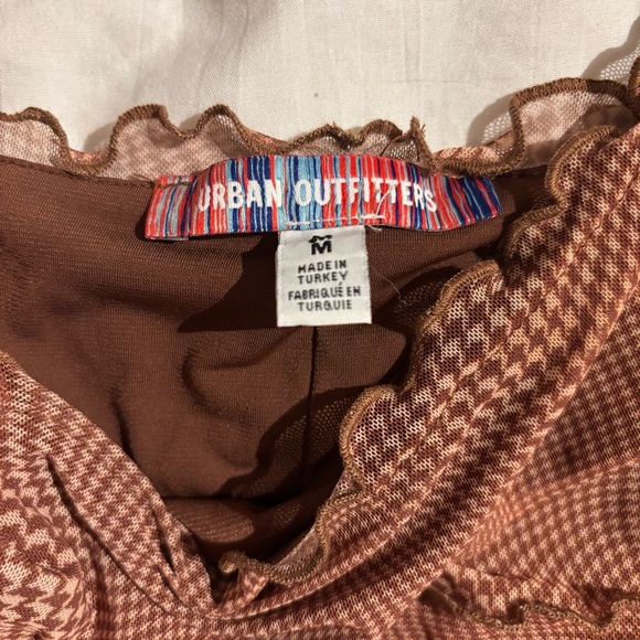 Urban Outfitters Moxie Mesh Mini Slip Dress Brown - Picture 5 of 7